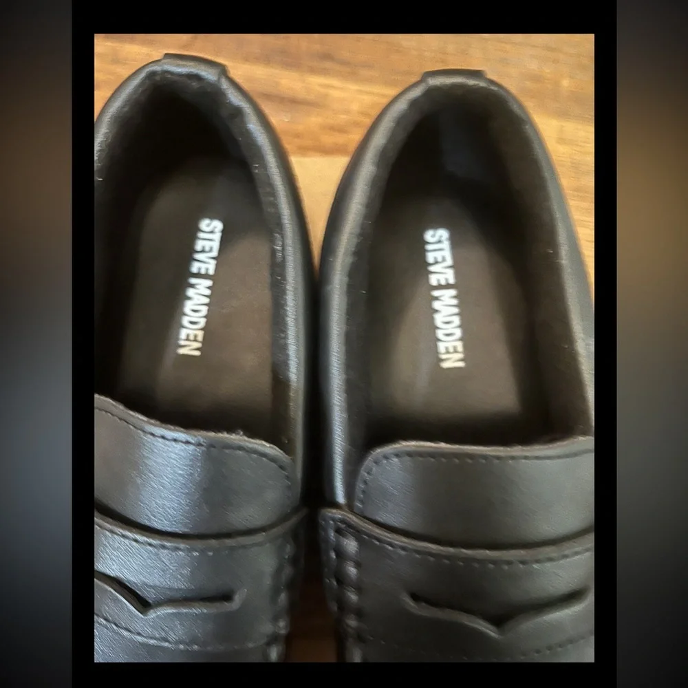 Steve Madden Jared Loafers Leather Dress Slip On Classic Loafers Designer Sz 12T
